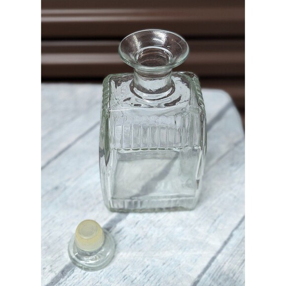 Vintage 8" Cut Glass Decanter - Picture 3 of 5